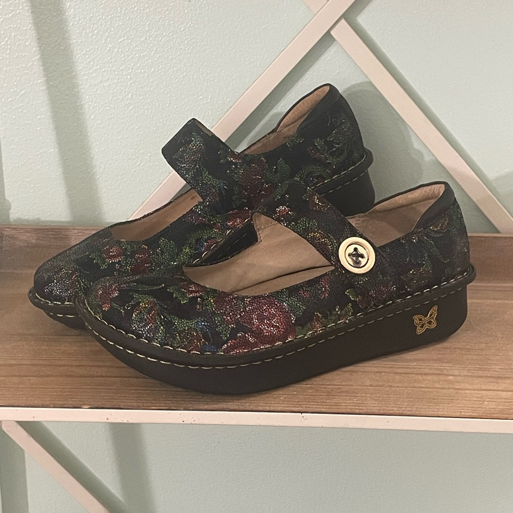 Paloma floral metallic nurse shoes - Picture 2 of 7